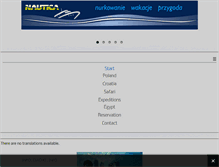 Tablet Screenshot of nautica.pl